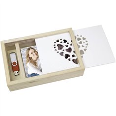 ZEP Love Box USB           15x20 legno, per foto e stick CZ1268 2