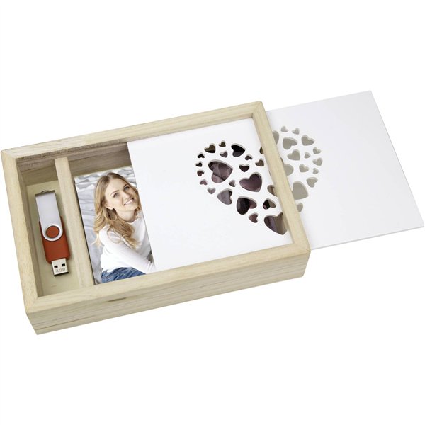 ZEP Love Box USB           15x20 legno, per foto e stick CZ1268
