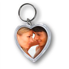 1x24 ZEP Schlüsselanhänger 4x3,8 Herzform Acryl            7360PD