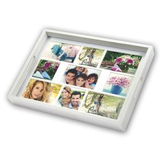 ZEP Photo Tray bianco 45x35 legno vassoio foto 9 foto W006