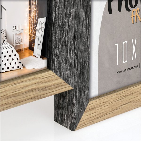 ZEP Vercelli nero 6x10x15 legno cornice multipla DN688B