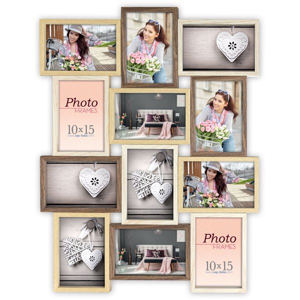 ZEP Montreaux 12Q       12x10x15 legno cornice multipla TY025