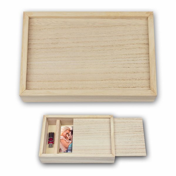 ZEP Box USB                15x20 legno, per foto e stick   CX7568