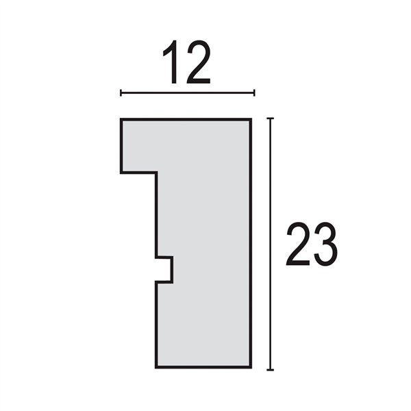 ZEP Malmo black 9x13/13x18 legno con passepartout V4557B