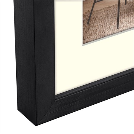 ZEP Malmo black 10x15/15x20 legno con passepartout V4568B