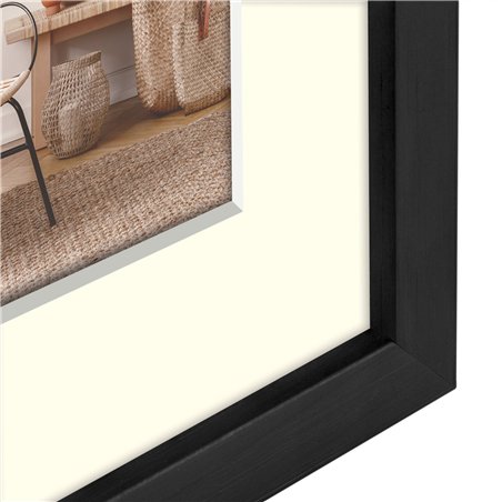 ZEP Malmo black 10x15/15x20 legno con passepartout V4568B