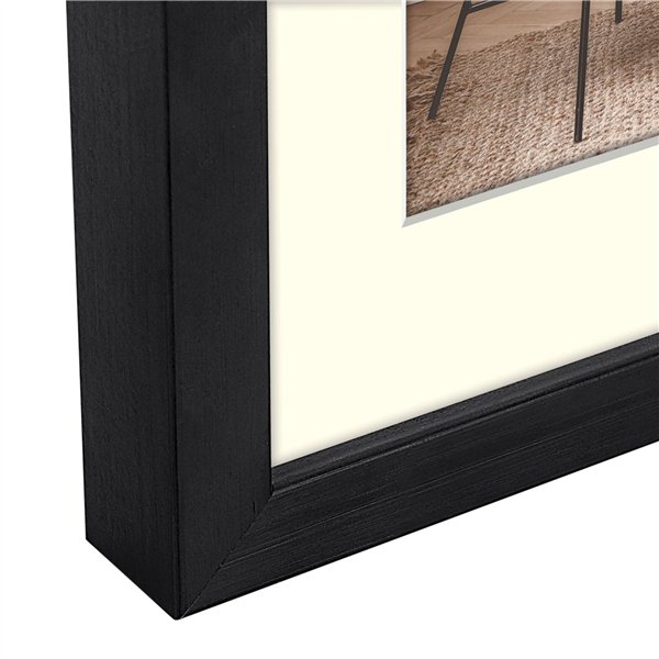 ZEP Malmo black 20x30/30x40 legno con passepartout V4534B