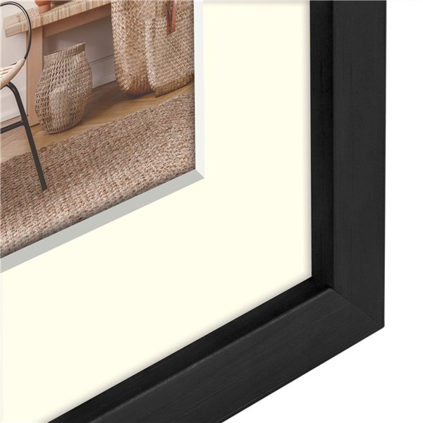 ZEP Malmo black 20x30/30x40 legno con passepartout V4534B