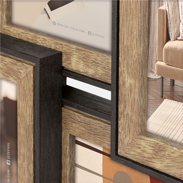 ZEP Lubecca              6x10x15 legno cornice multipla     DA266