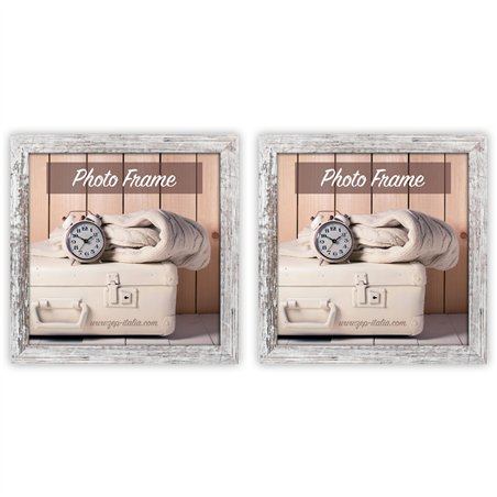 2x1 ZEP Nelson6 bia./marr. 15x15 legno cornice             V21156