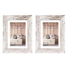 2x1 ZEP Nelson 6 bianc./marron. 18x24 legno cornice V21186