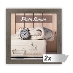 2x1 ZEP Nelson 6 bianc./marr. 20x20 legno cornice V21205