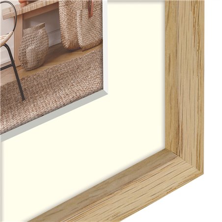 ZEP Malmo natural    20x20/30x30 legno con passepartout V4530N