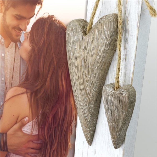 ZEP Lille white            13x18 legno portafoto c. cuori  RE657W