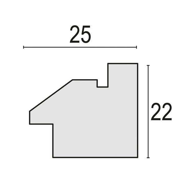 ZEP Bologna cream          13x18 legno cornice BG657C