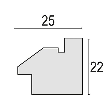 ZEP Bologna cream          20x30 legno cornice BG623C