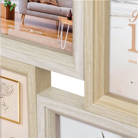 ZEP Zara 8Q              8x10x15 legno cornice multipla     VZ882