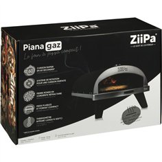ZiiPa Piana forno a gas per pizza, colore carbone
