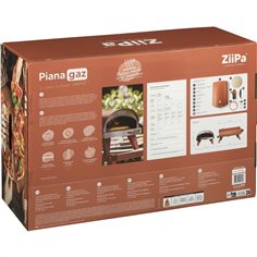 ZiiPa Piana forno a gas per pizza, colore terracotta 2