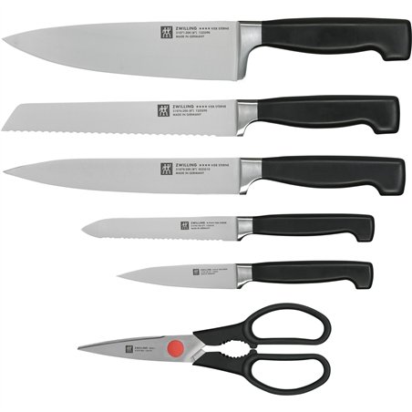 Zwilling Vier Sterne ceppo portacoltelli 7 pz. grigio