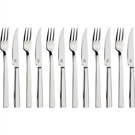 Zwilling set posate da bistecca 12 pz in scatola di legno