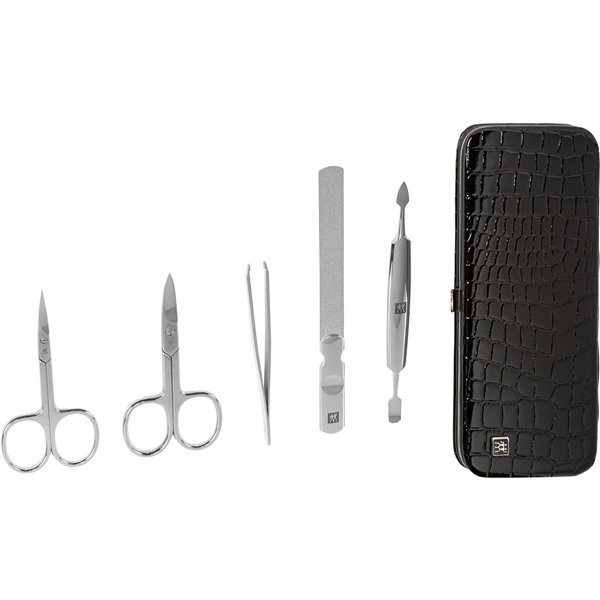 Zwilling set manicure pedicure 5 pz. con tagliaunghie, pelle