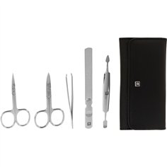 Zwilling set manicure pedicure 5 pz. con tagliaunghie, pelle