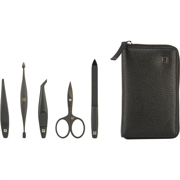 Zwilling Maniküre-Etui Leder 5tlg. schwarz