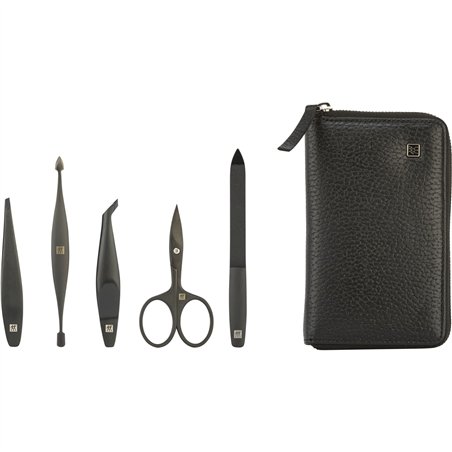 Zwilling Maniküre-Etui Leder 5tlg. schwarz