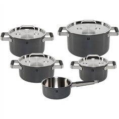 Zwilling Pure Cookware Set 5-pieces 18/10 Grey