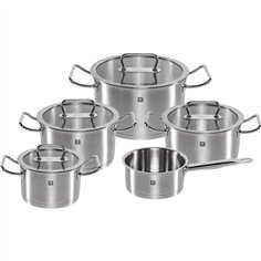 Zwilling Pro Cookware Set 5-piece Stainless Steel silver