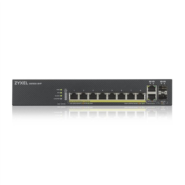 Zyxel GS1920-8HPv2 10 Port Smart Managed Gb Switch