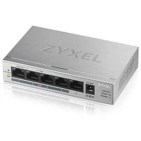 Zyxel GS1005-HP 5-Port Desktop PoE+ Switch