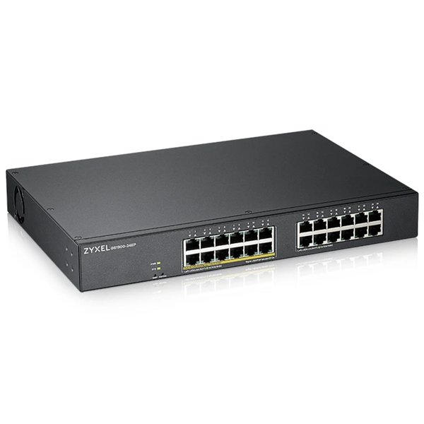 Zyxel GS1900-24EP 24-Port Switch, 12 PoE+ Ports