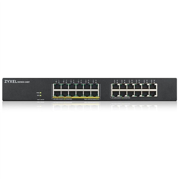 Zyxel GS1900-24EP 24-Port Switch, 12 PoE+ Ports