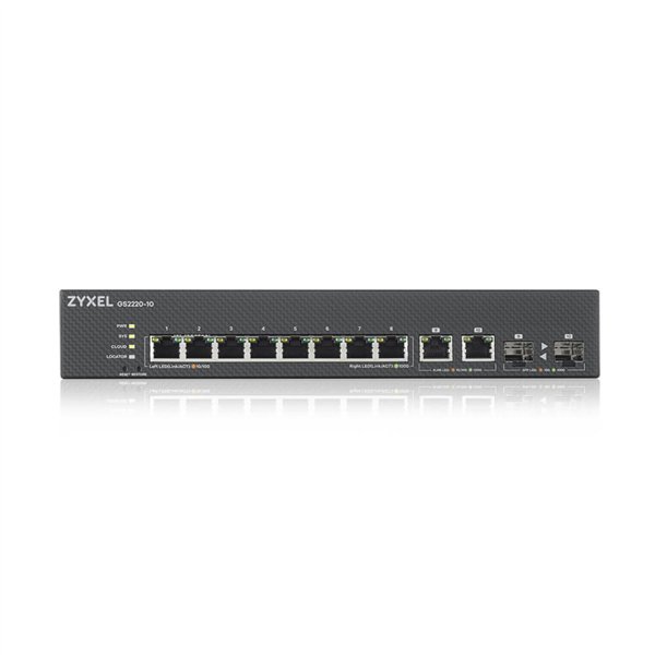 Zyxel GS2220-10 8-Port + 2x SFP/Rj45 Gigabit L2