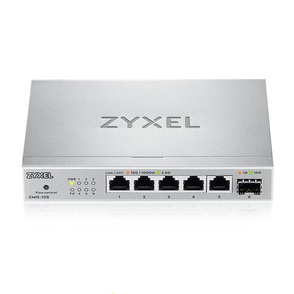 Zyxel XMG-105 5 Ports 10/2,5G MultiGig interrutt. non gestito