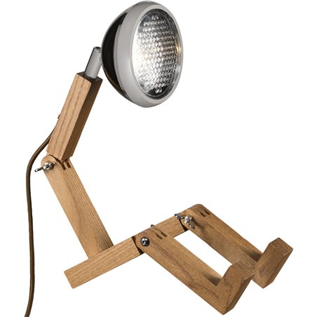 Piffany Mr. Wattson - Mini lampada da tavolo, Fashion black