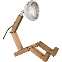 Piffany Mr. Wattson - Mini lampada da tavolo Vintage white