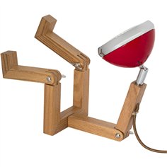 Piffany Mr. Wattson - Mini lampada da tavolo, Flash red 2