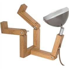 Piffany Mr. Wattson - Mini lampada da tavolo, Lava grey 2