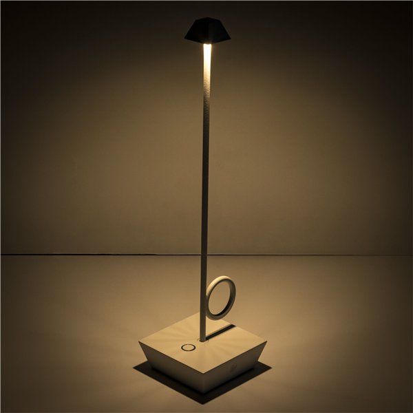 Broggi Lampada Bugia ricaricabile bianca