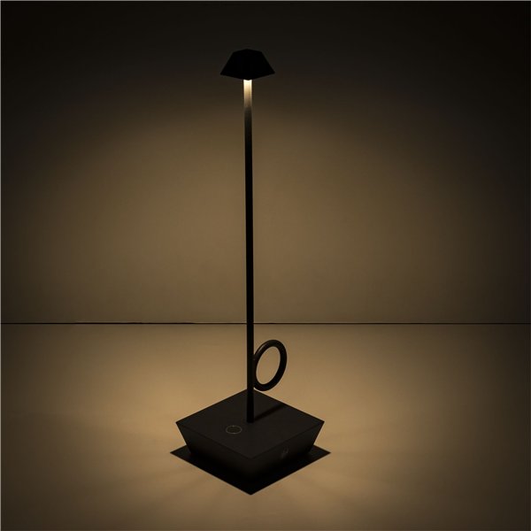 Broggi Lampada Bugia ricaricabile antracite