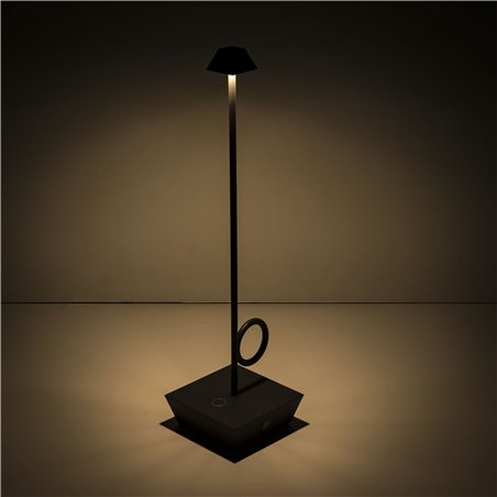 Broggi Lampada Bugia ricaricabile antracite