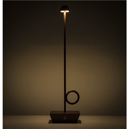 Broggi Lampada Bugia ricaricabile corten