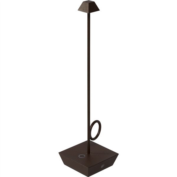 Broggi Lampada Bugia ricaricabile corten