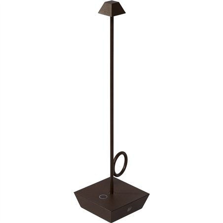 Broggi Lampada Bugia ricaricabile corten