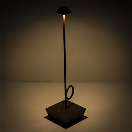 Broggi Lampada Bugia ricaricabile corten