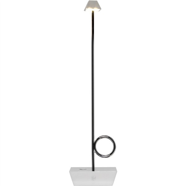 Broggi Lampada Bugia ricaricabile cromata