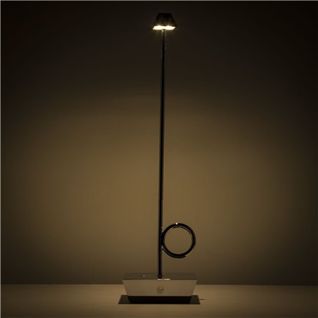 Broggi Lampada Bugia ricaricabile cromata